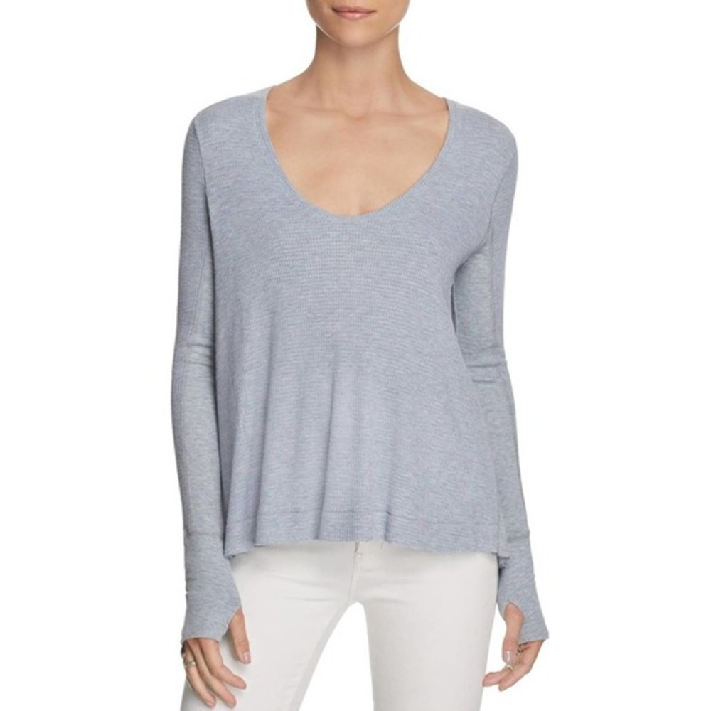 We The Free Womens Hi-Low Thermal Pullover Top